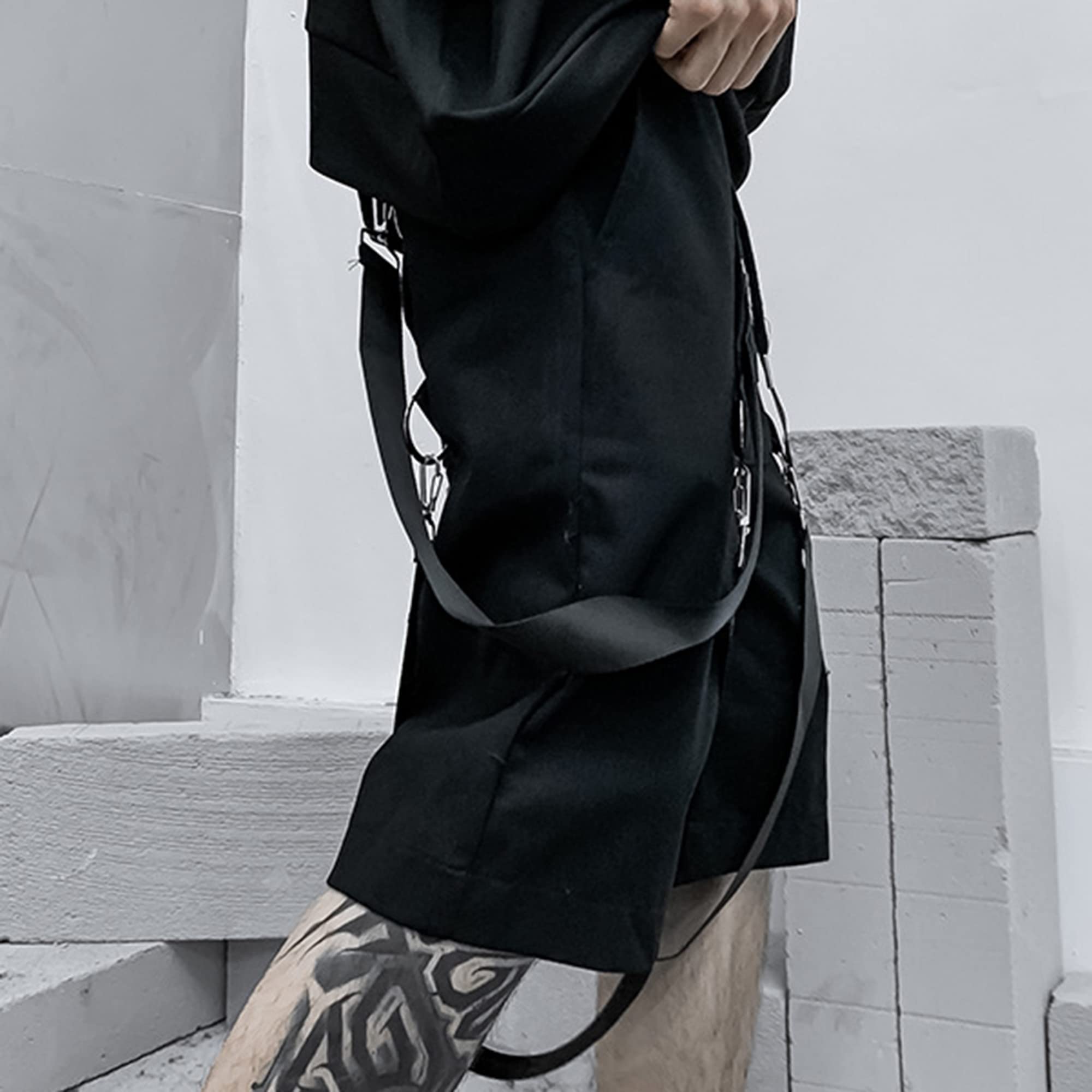 XYXIONGMAO Men's Shorts Techwear Sweatpants Slacks Hip Hop Streetwear Jogger Tactical Cargo Pants Overalls