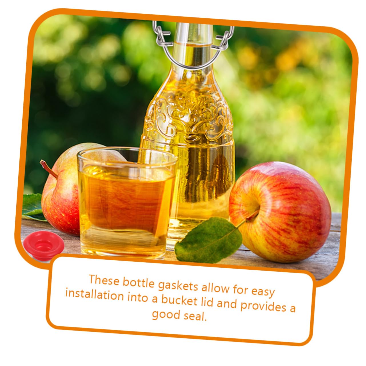 SOLUSTRE 12Pcs Leak Gaskets for Swing Bottles Replacement Seal Washers for Home Brew Beer Soda Bottles Easy to Install Bottle Sealing