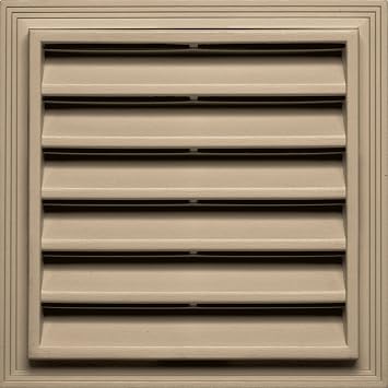 Builders Edge 120051212069 12" x 12" Square Vent 069, Tan
