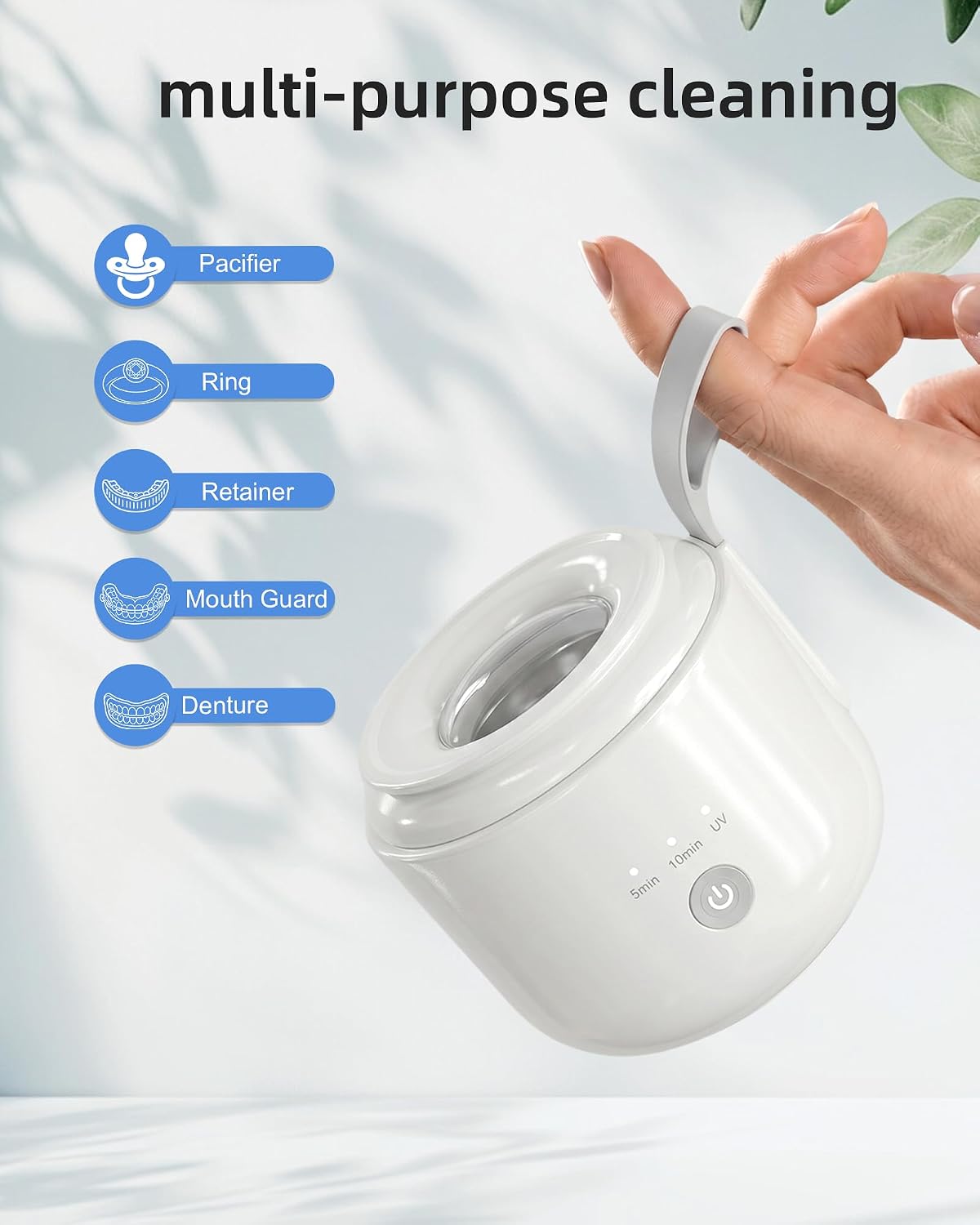 KUNPHY Ultrasonic Retainer Cleaner for Night Guards, Aligners & Jewelry image 5