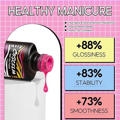 Miniatura 5 de Kit de esmalte de uñas de gel con luz UV y kit de iniciación de taladro, 15 unidades de esmalte de uñas de gel, colores de invierno, lámpara de uñas