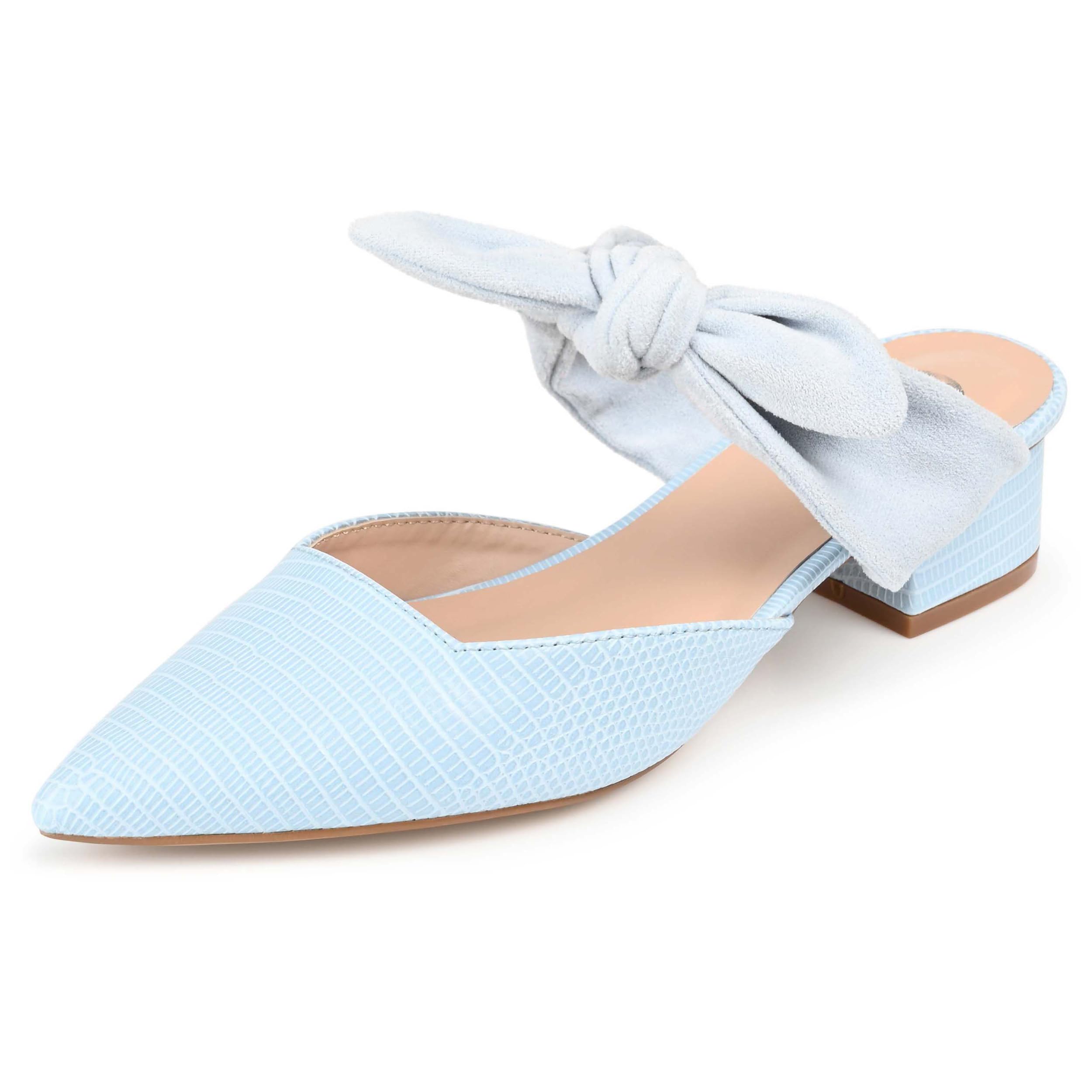 Journee Collection Women's Melora Flat Blue 12 Medium Womens US