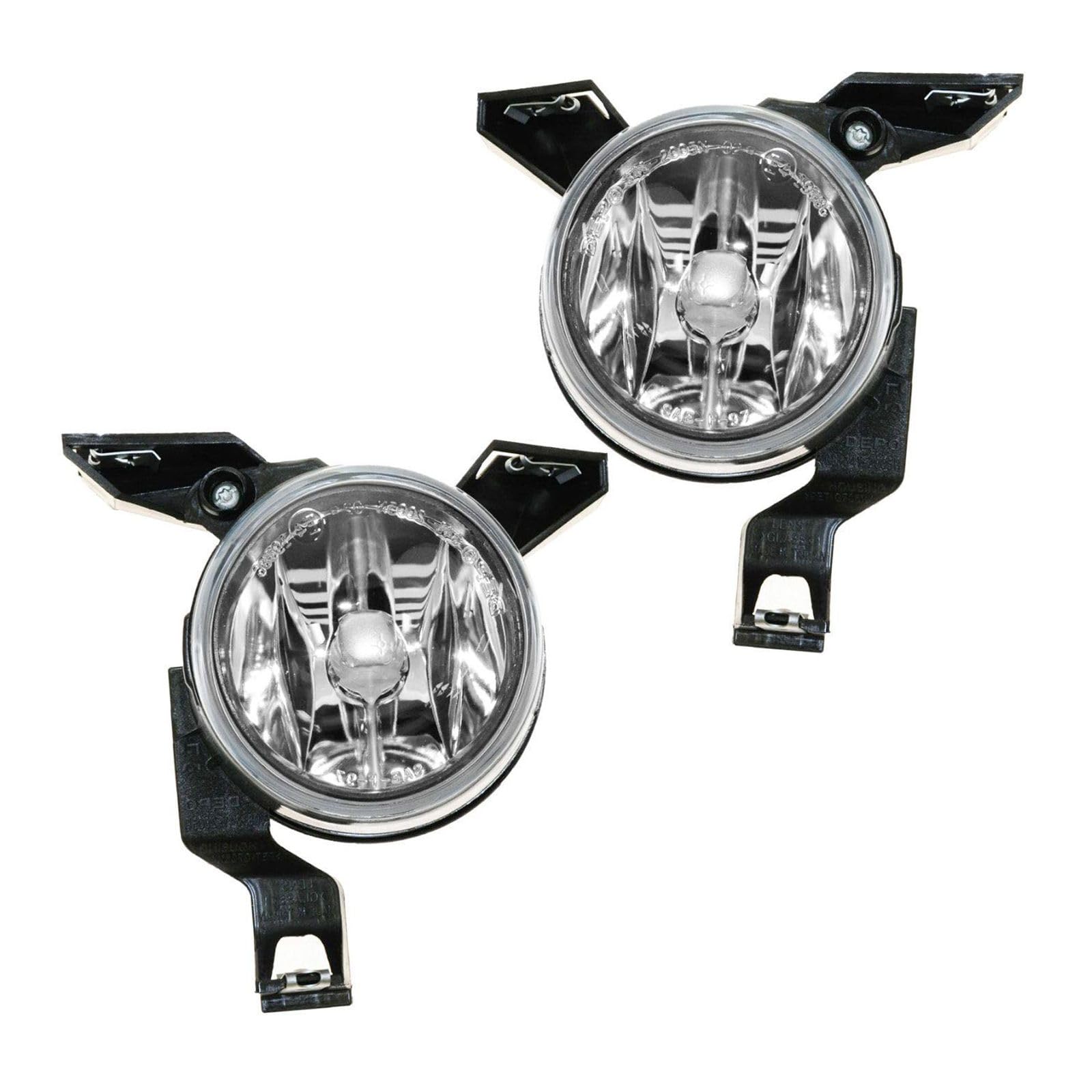 DinDoong Fog Driving Lights Lamps Left & Right Set for VW for Beetle Sport 2001-2002 & GLX 2001-2004 & GL/GLS 2001-2005 2 Piece 1ALFP00106