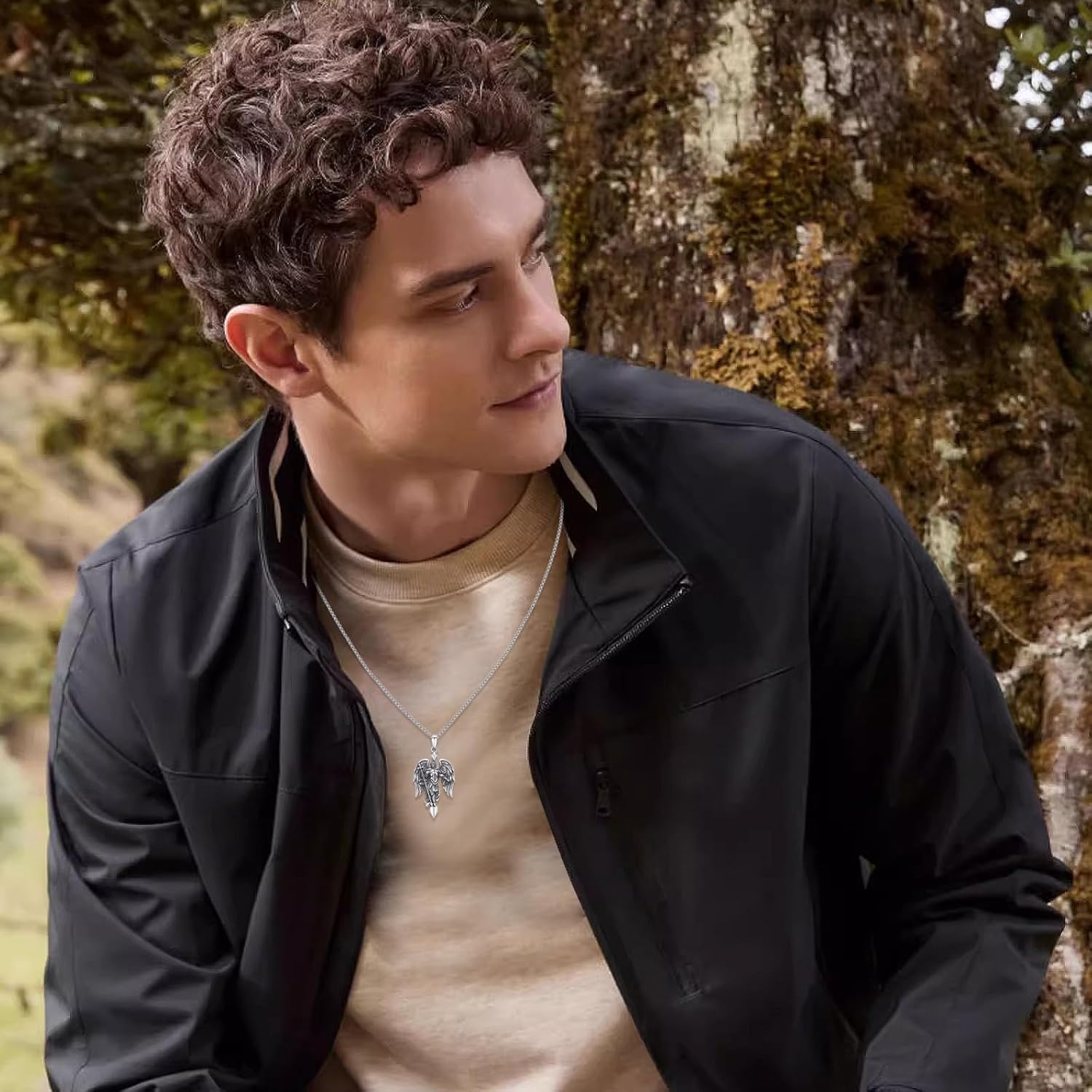 925 Sterling Silver Patron Saint Amulet Pendant Necklace Religion Protection Jewelry for Men Women - Image 5