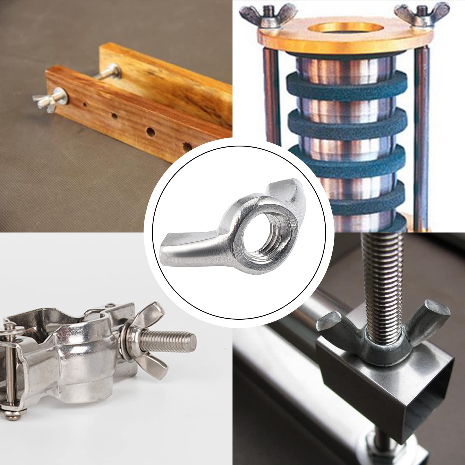 SYDARSYN Dadi ad Alette M3 Dado ad Alette in Acciaio Inox Dadi con Alette M3 (20 Pezzi