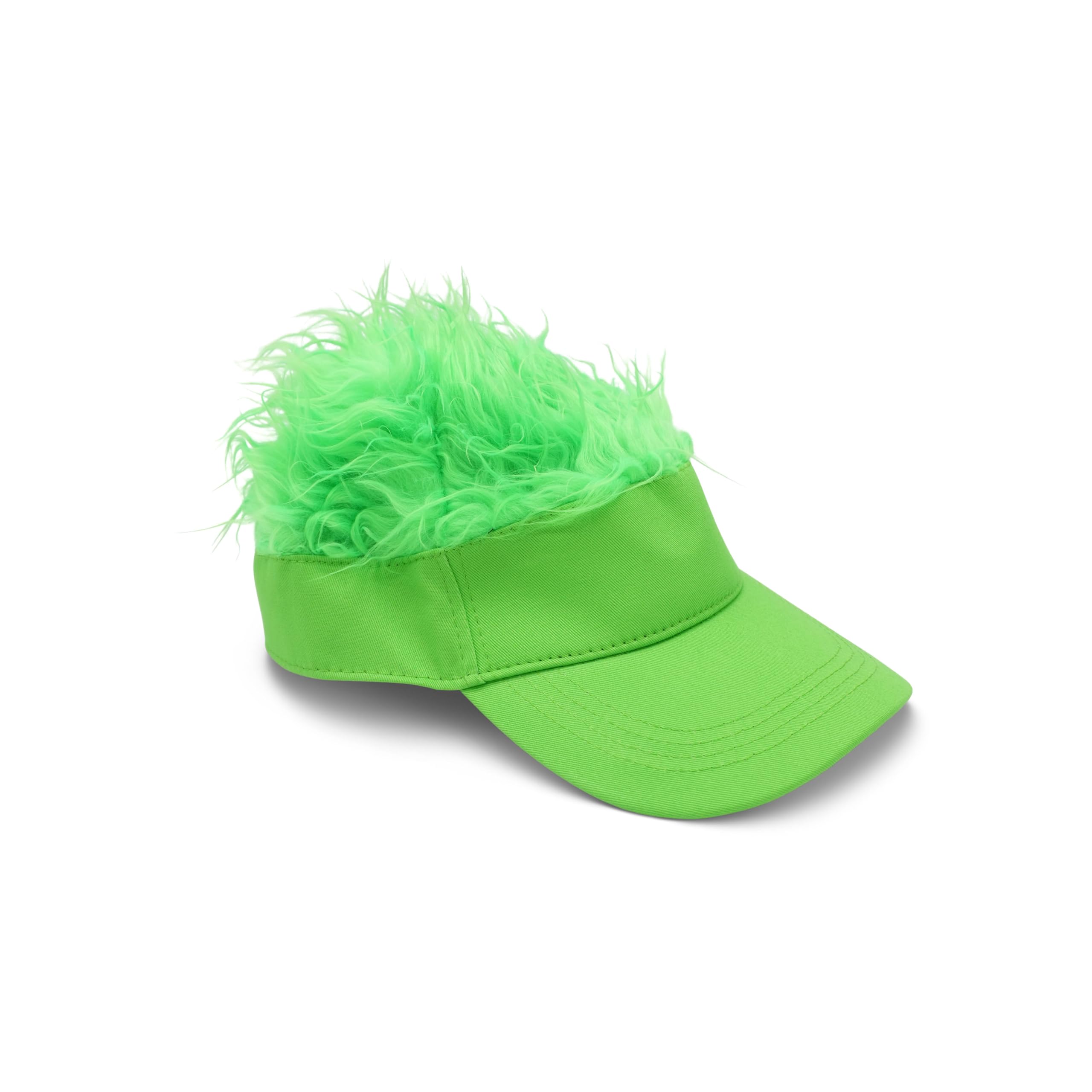 GOOFBALLS Novelty Hair Visor – Funny Wig Hat for Men & Women, Hilarious Sun Visor with Fake Hair