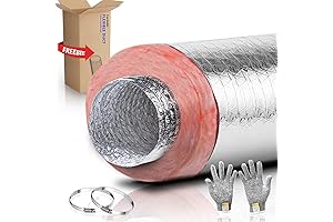 6 Inch 25FT Insulated Flexible Duct R8