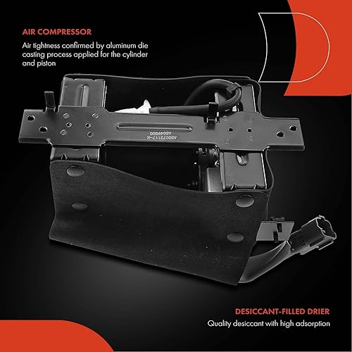 Miniatura 5 de A-Premium Compresor de suspensión de aire compatible con Infiniti QX56 2004-2010 y Nissan Armada 2005-2015, repuesto # 53400-7S600, 534007S600