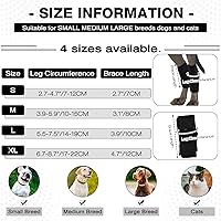 Vista 4 de ROZKITCH Protector de patas de perro para articulación trasera de corvejón o rodilla de pierna delantera, 1 par de mangas de compresión de piernas
