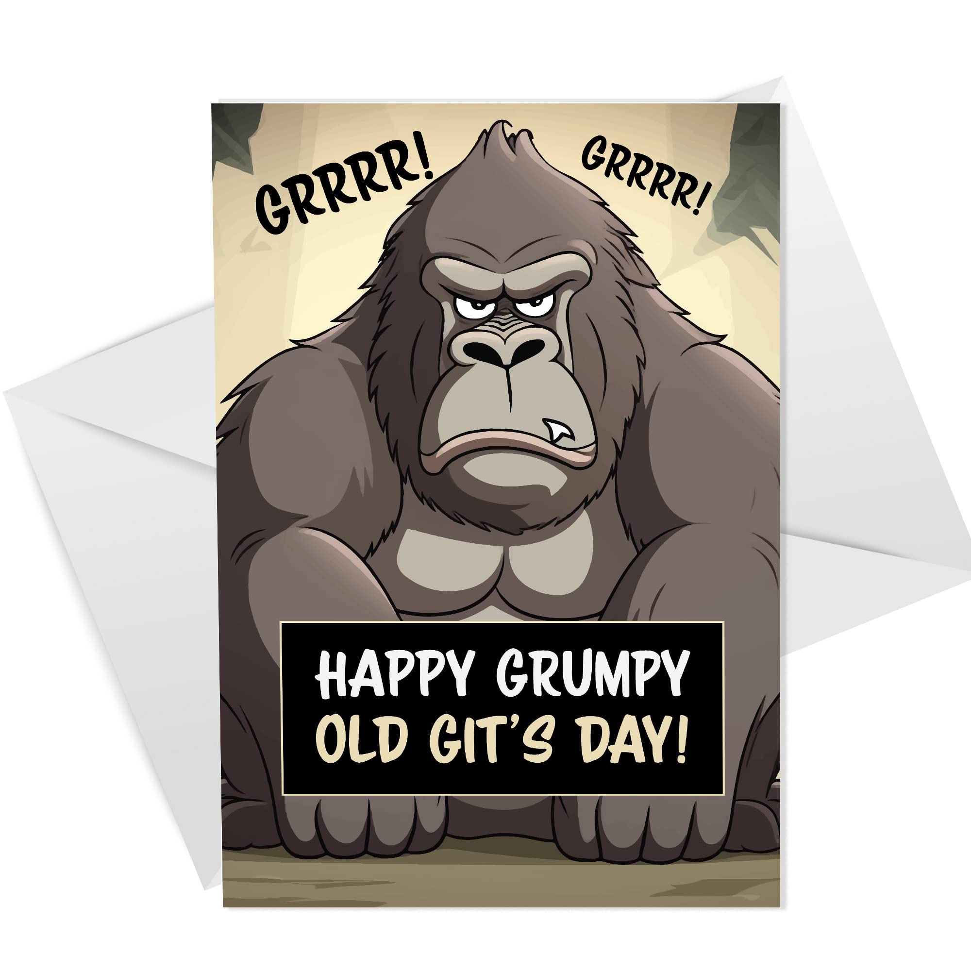 RED OCEAN Funny Rude Dad Grandad Husband Birthday Card Grumpy Old Git Joke Birthday Card For Him