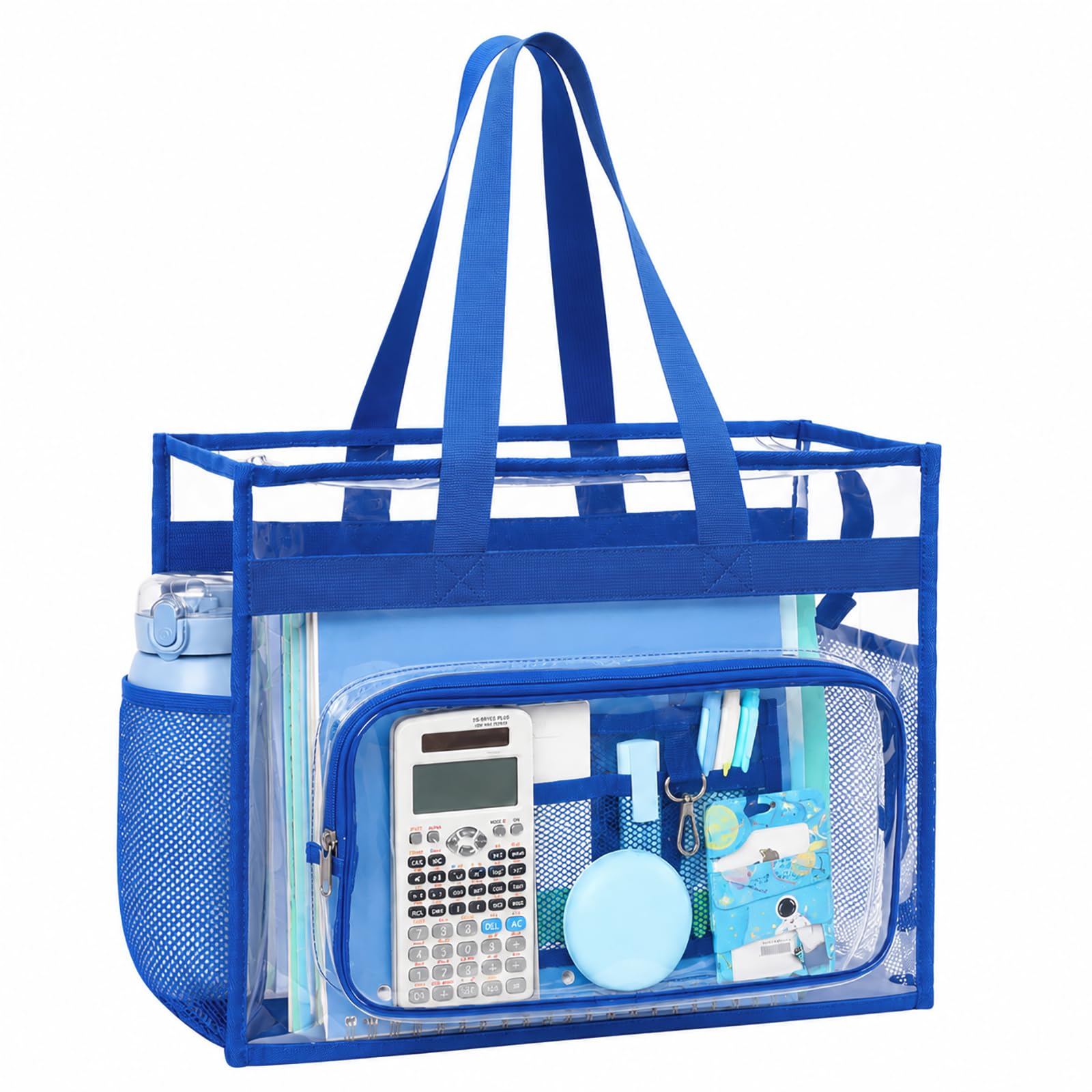 PACKISM Clear Tote Bag for School - Large Heavy Duty Clear Tote for Girls
