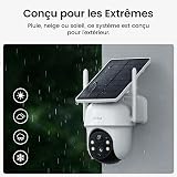 aosu 2K Wireless Solar Outdoor Camera, Kit of 4 Cameras with aosuBase, No Subscription, 360° Panoramic Auto-Tracking, Local 32GB, Alerts, Colour Night Vision, Wi-Fi 2.4/5GHz - 9