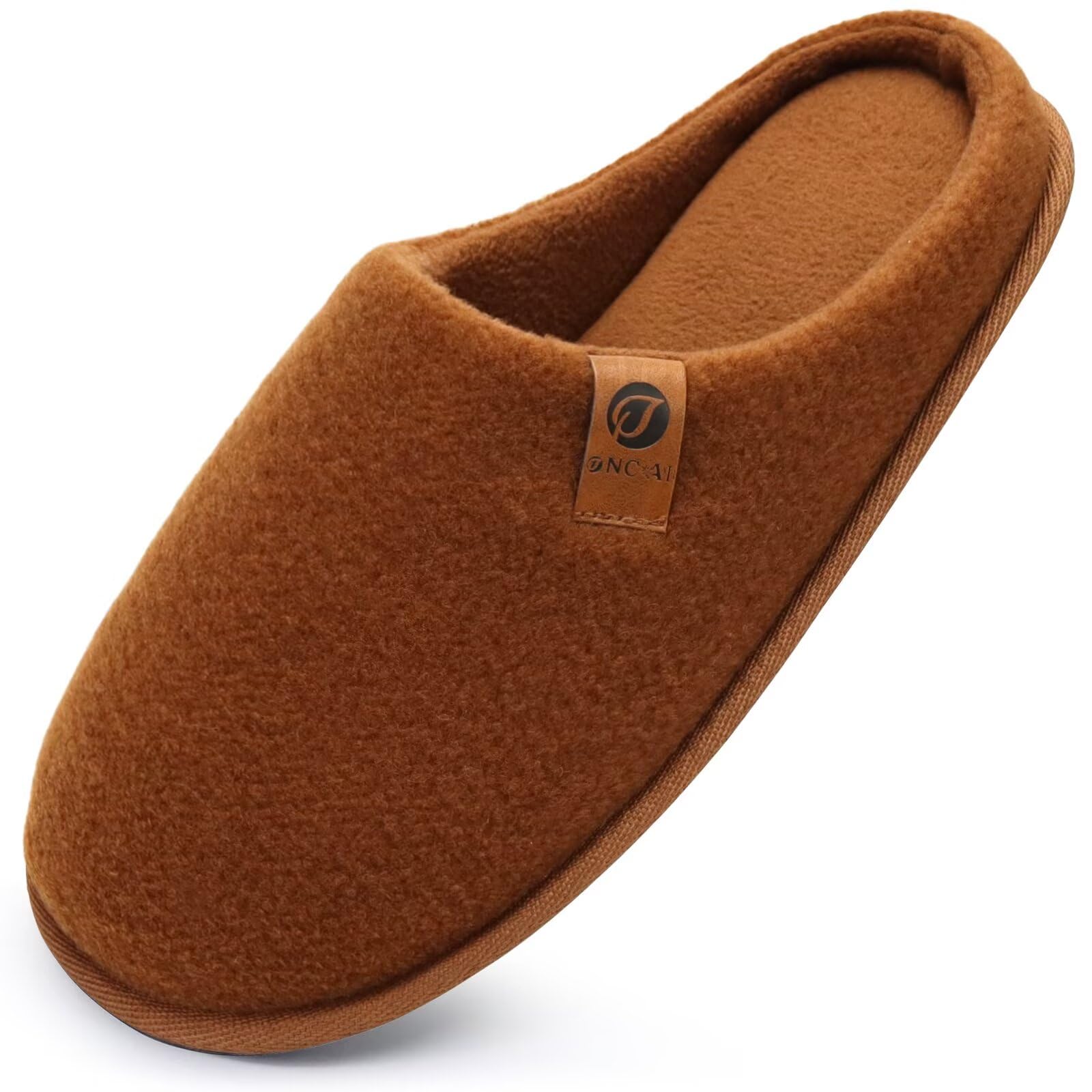 ONCAI Pantofole da Uomo Invernali, Comoda Memory Foam Calde Scarpe da Casa in Lana Con Suola Antiscivolo Taglia 40-49 EU