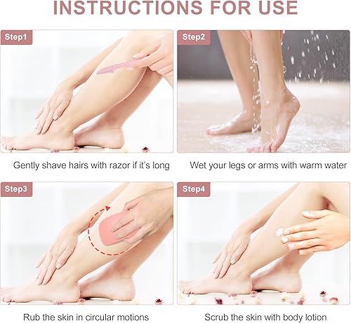 Miniatura 6 de Borrador de cabello de cristal para mujeres y hombres  Simpout Magic Hair Remover, herramienta de depilación de exfoliación 2 en 1, sin dolor,