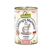 GranataPet Liebling’s Mahlzeit PUR con Cavallo, Cibo Umido per Cani