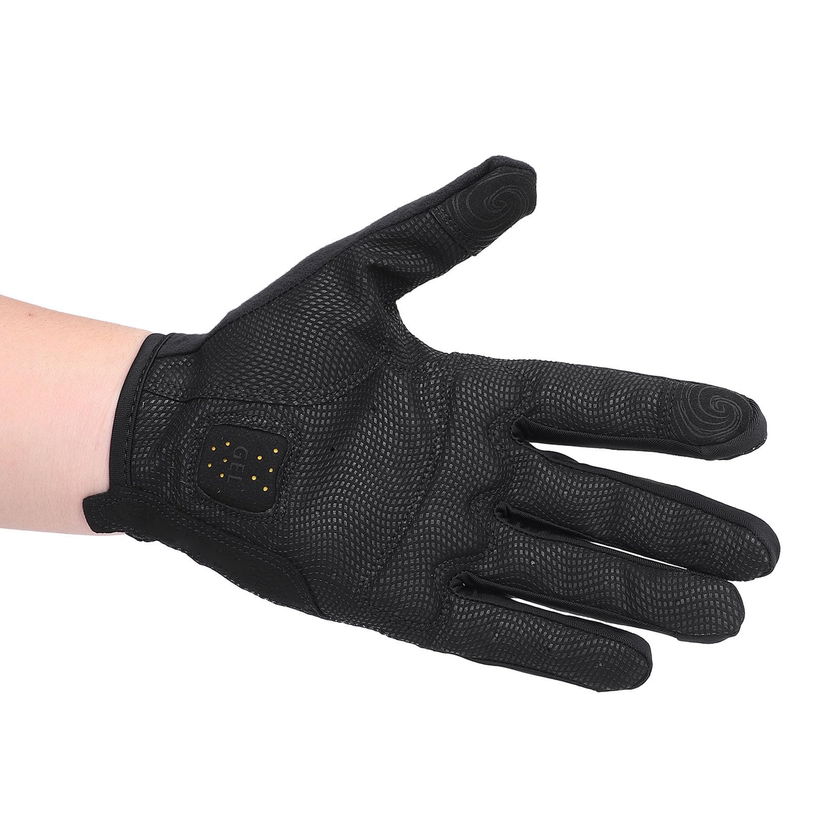 SUNGOOYUE Cycling Gloves, Unisex Non Slip Grip Thickened Full Finger Racing Gloves for Winter Autumn Cycling (XL)