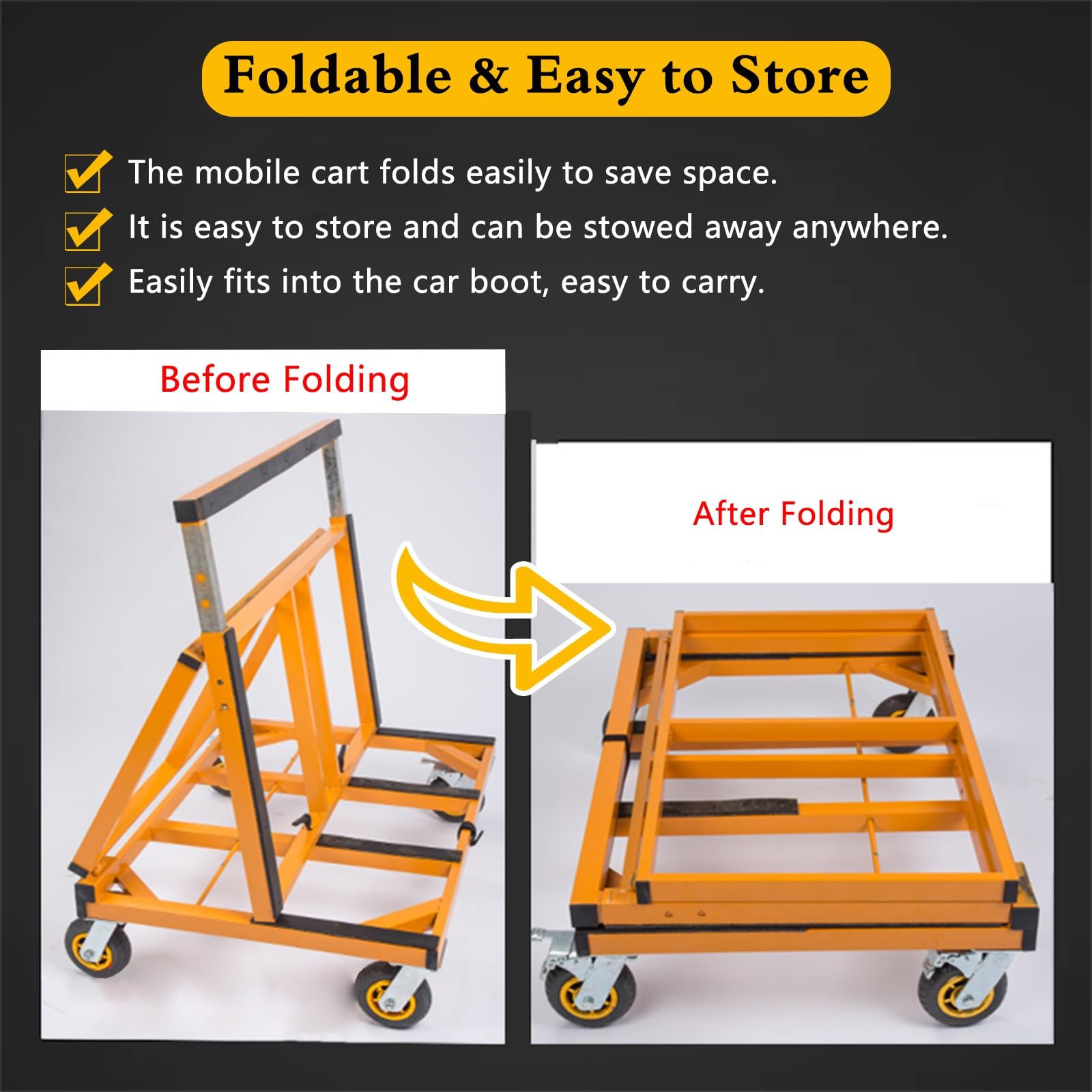 Door Slab Transportation Cart ASDJAKZP Door Panel Moving Cart - 2 Pack ...