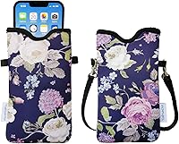 Vista 47 de Tainada Funda de neopreno para teléfono para hombres y mujeres con correa cruzada/cordón para el cuello para iPhone 17/16/15 Pro Max, Air, 16/15
