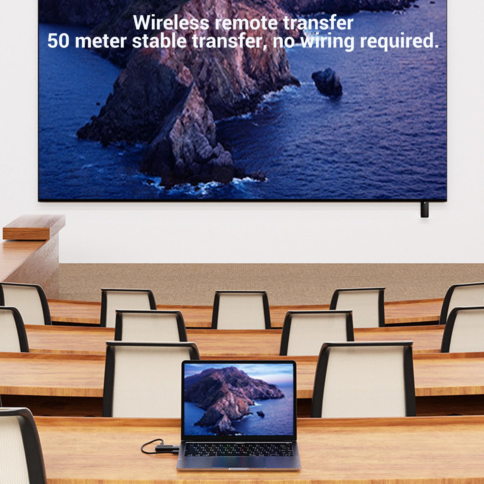 Sxhlseller Dispositivo di Mirroring dello Schermo Wireless 1080P HDMI per Proiettore Portatile