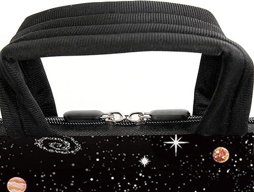 Miniatura 6 de AMARY 15.4" 15.6" laptop sleeve adjustable shoulder strap with handle accessory pocket for men women (Mountains Galaxy)