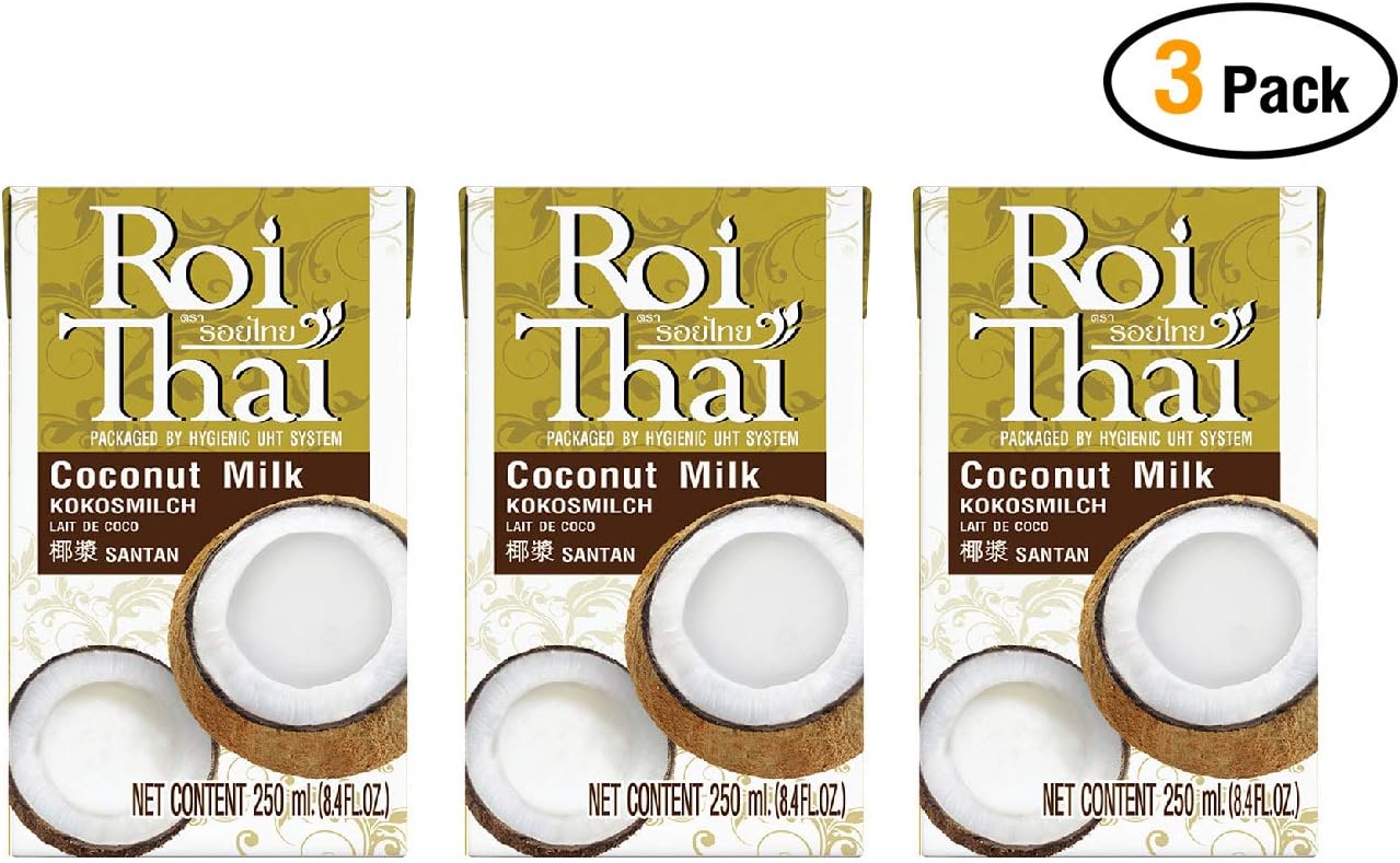 Roi Thai coconut milk 250 ml (8.4 oz) (Pack 3)