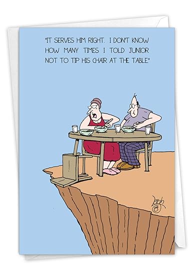 Tip Of The Day Funny Nobleworks 0023 ''Tip Chair Rubin'' Funny Mother's Day Unique Greeting  Card, 5" X 7" : Amazon.in: Office Products