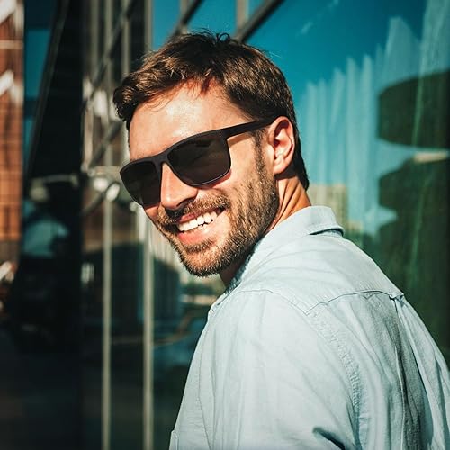 Miniatura 5 de STORYCOAST Gafas de sol polarizadas para hombres y mujeres, clásicas, cuadradas, deportivas, pesca, correr, golf, gafas de sol, protección UV