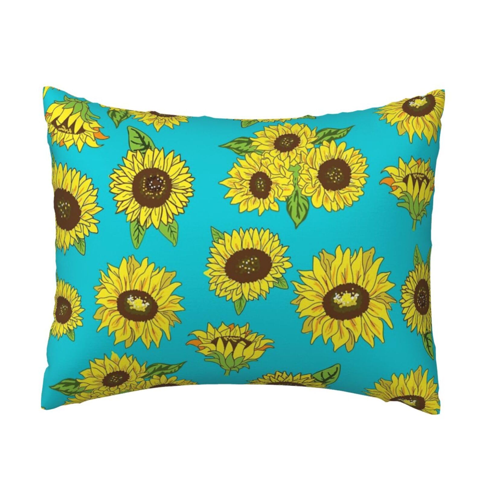 WSHFFILO Sunflowers Pattern printed Pillow Case 20x26in Decorative pillowcase Throw Pillow Cover