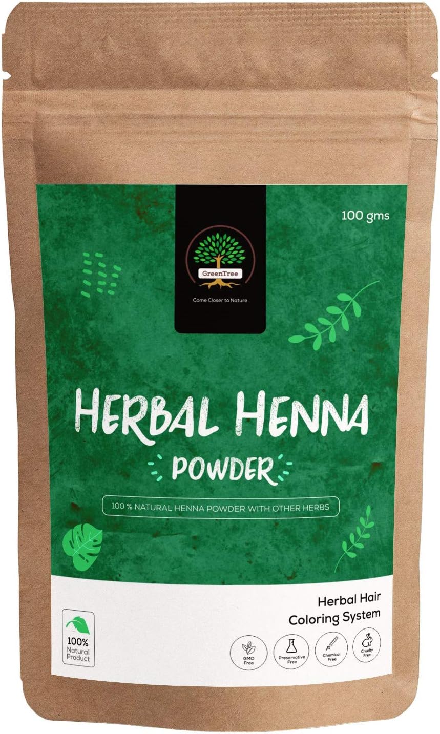 Herbal Henna Powder 100% Natural and Chemical Free (100)