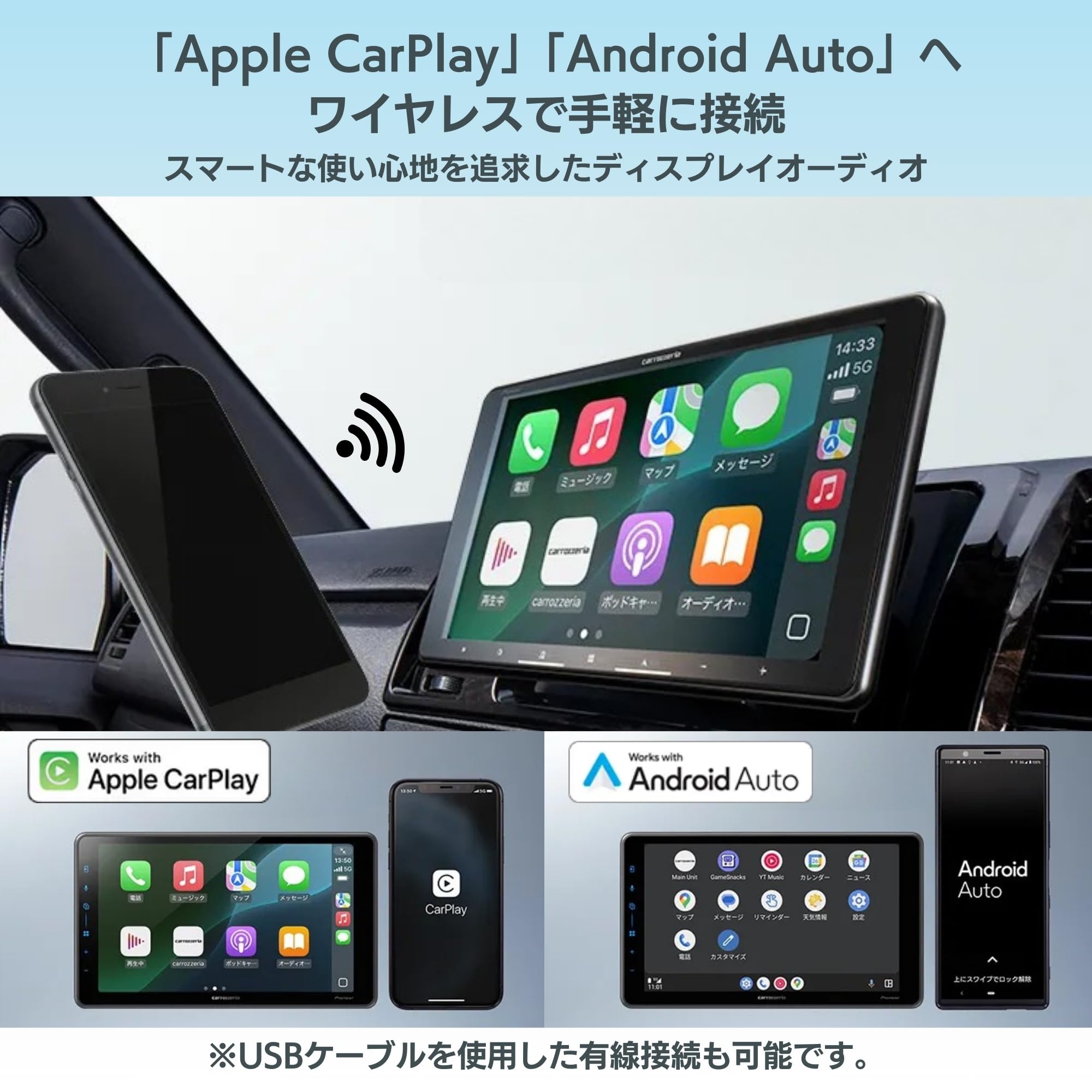 Pioneer カロッツェリア DMH-SF600 ディスプレイオーディオ