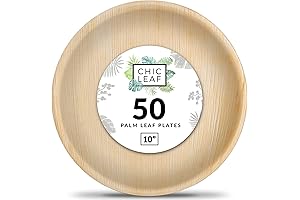 Chic Leaf Palm Leaf Plates Disposable