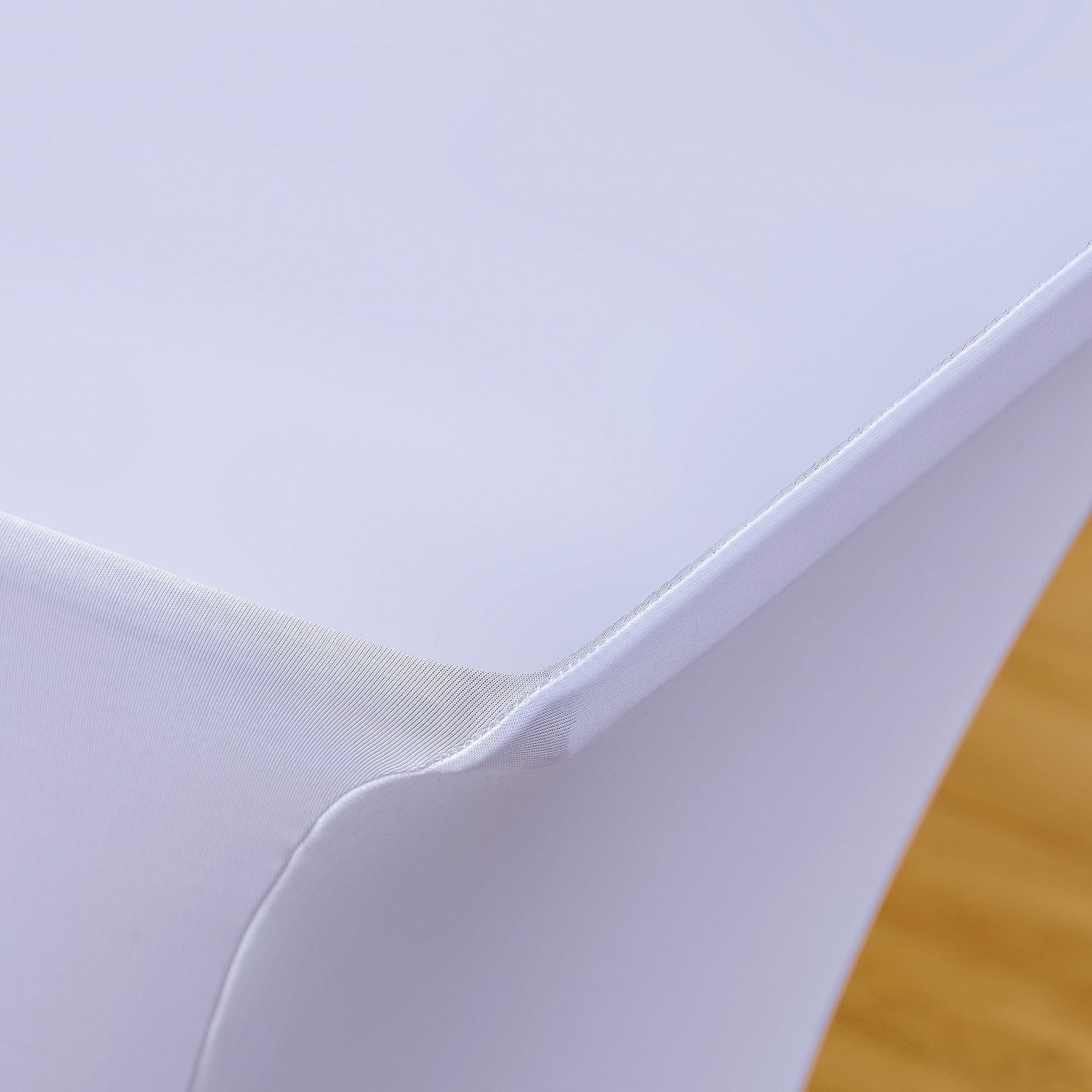 EBETA E Lot de 3 housse élastiques pour table à bière et nappe, largeur 70 cm, housses extensibles pour ensembles de chapiteau, bancs de bière blancs (70 cm)
