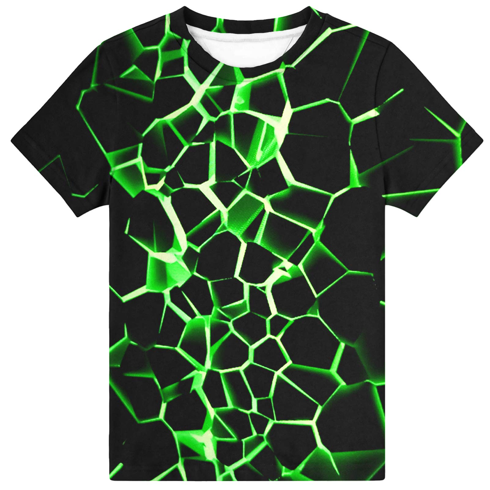 Hgvoetty Boys Girls Graphic T-Shirts Kid 3D Casual Tops Tees for 6-16 Years