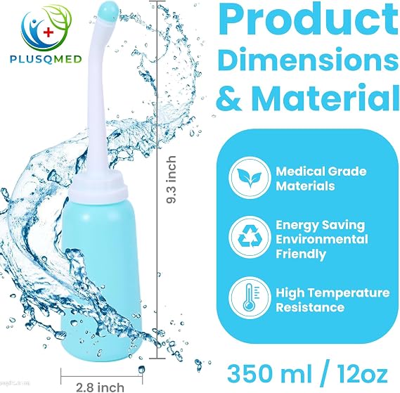 Portable Bidet for Postpartum 350ml ,Post-Birth Perineal Wash Bottle ,Upside Down Squeeze Bottle ,Essentials Postpartum Clean-Personal Hygiene Care