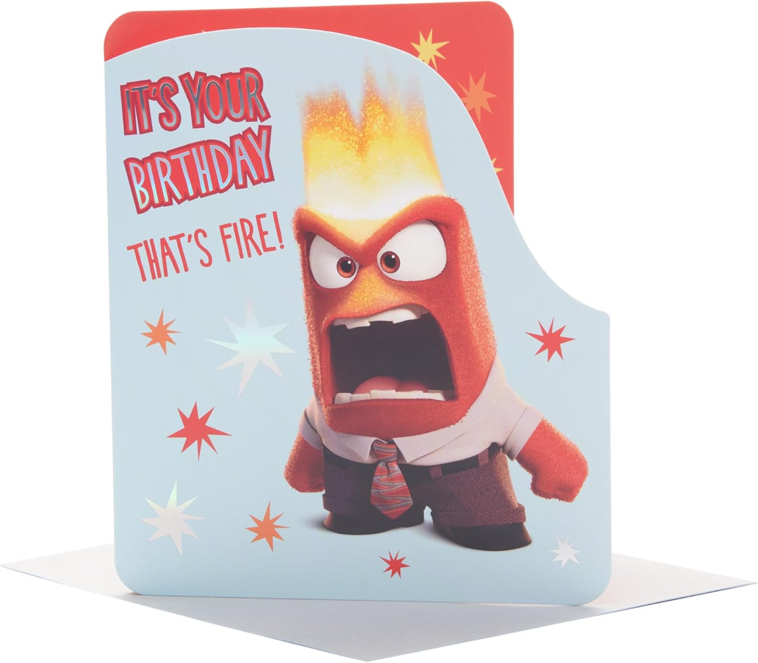 UK Greetings Disney Inside Out 2 Birthday Card for Him/Boy - Anger Design