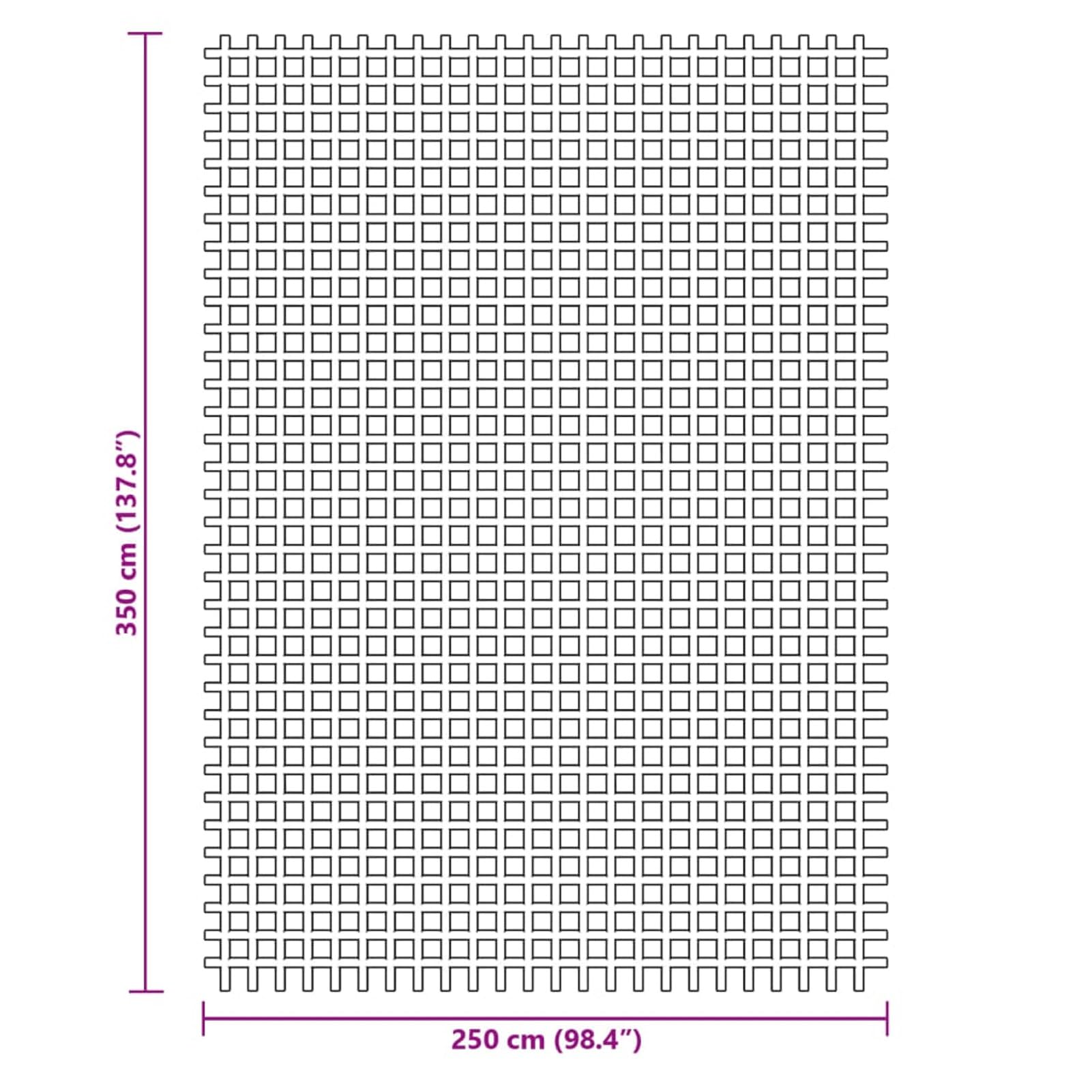 ZEYUAN Tappeto da Campeggio Antracite 3,5x2,5 m,Tappeto per Tende,Tappeto da Campeggio per Esterni,Tappeto da Campeggio-4008445