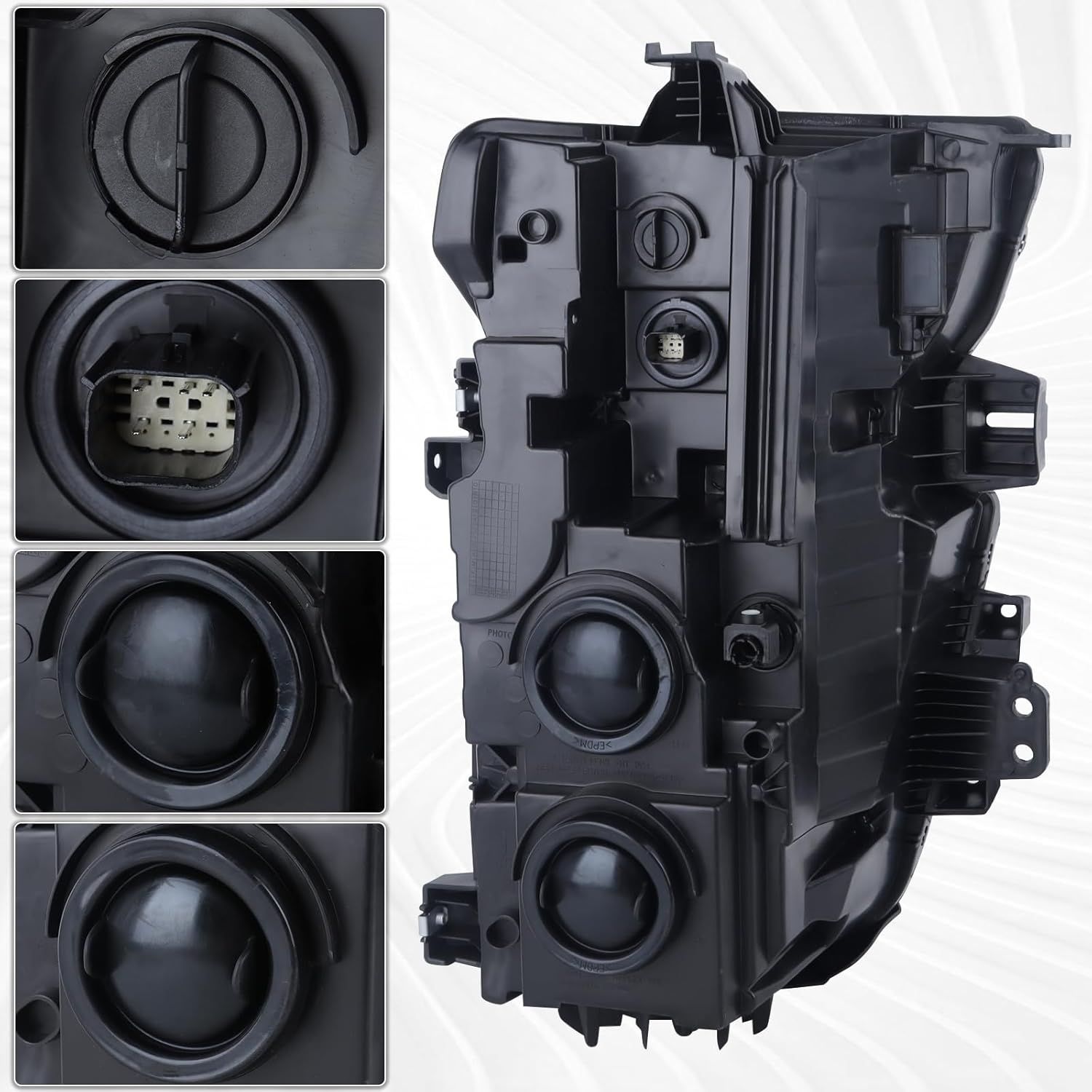 OEM Style Halogen Headlight Assembly Compatible with 2020-2023 Chevy Silverado 2500HD 3500HD Custom/LT/Work Truck Left Driver Side 84738616 GM2502504