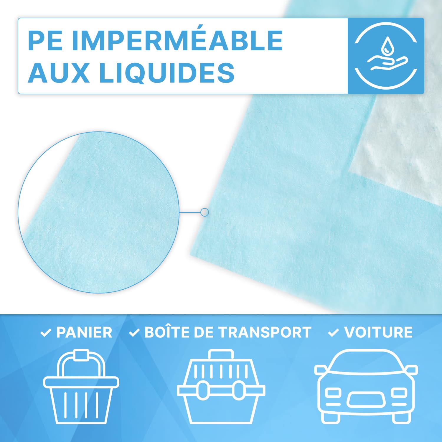 210x ARNOMED Tapis pour Chiots, Accessoires pour Chiots, Tapis d'entraînement à 5 Couches pour Chiens en 90x60cm, Tapis Anti-fuites pour Chiens, Puppy Pads absorbants, Accessoires pour Petits Chiens