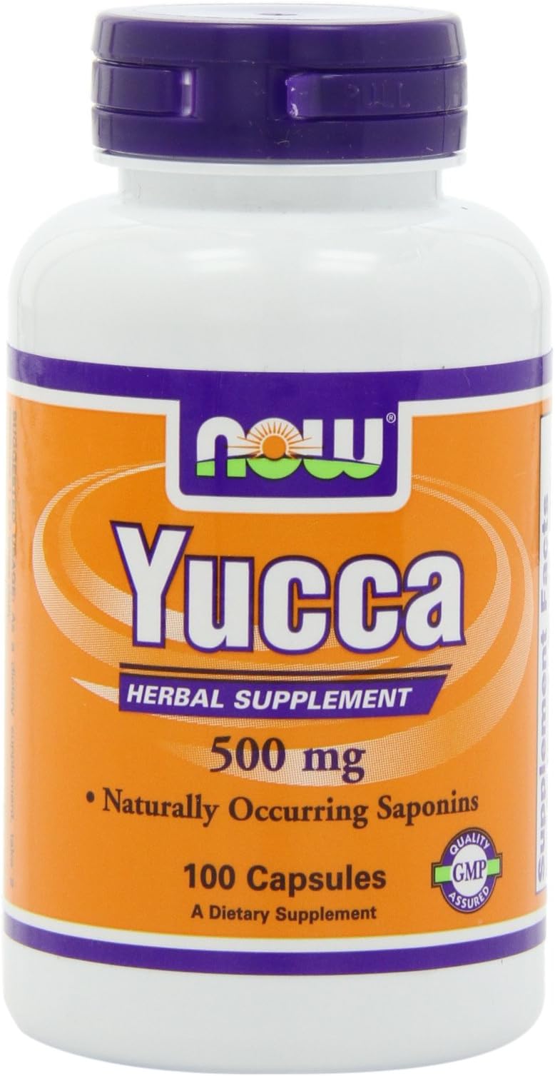 Complément Alimentaire Yucca 500 Mg - NOW Foods, 100 Capsules