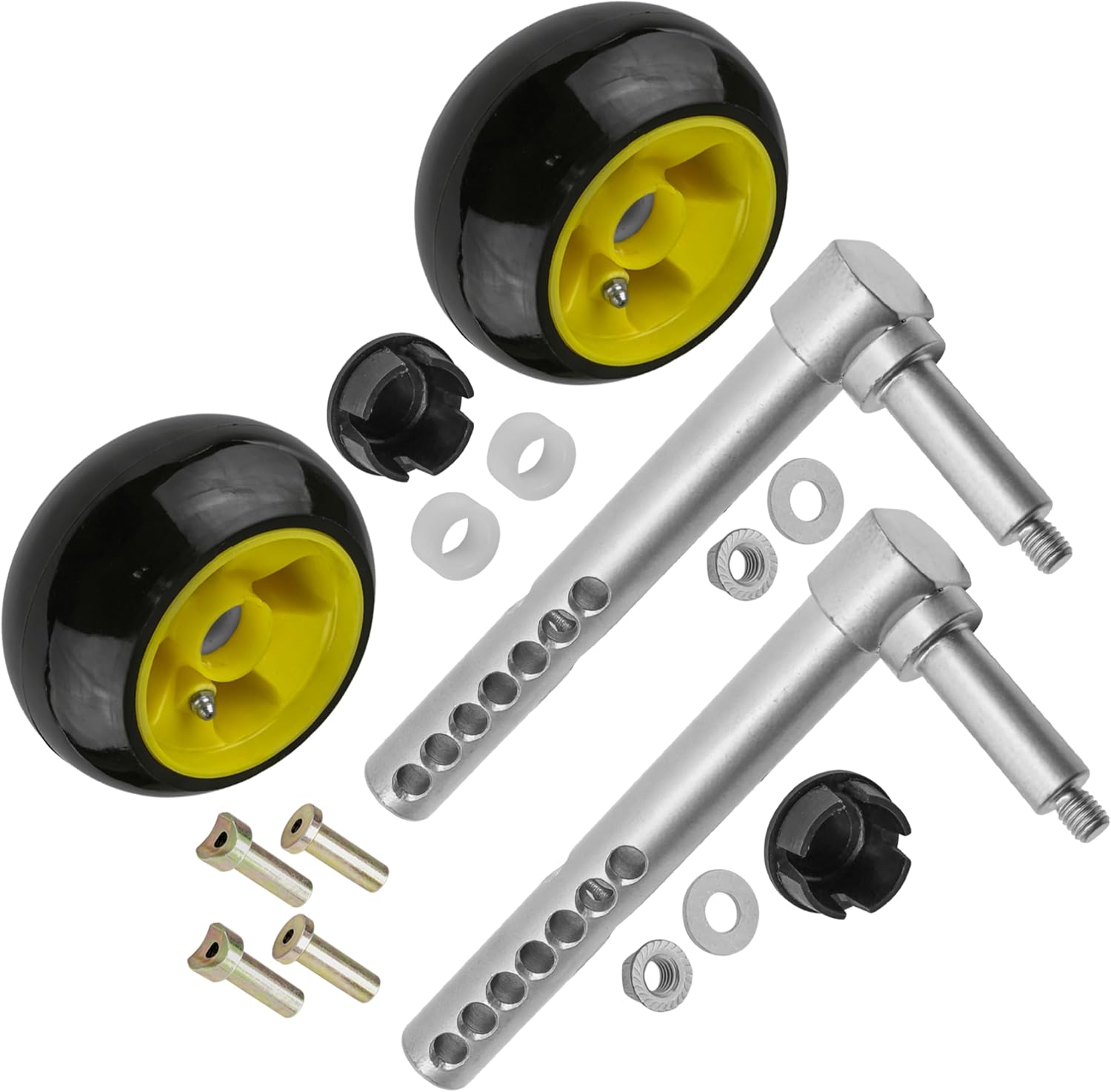 Caltric Deck Wheel with Arm Compatible with John Deere 2520 C.U.T. and 495, 595 X-Series 60" Front