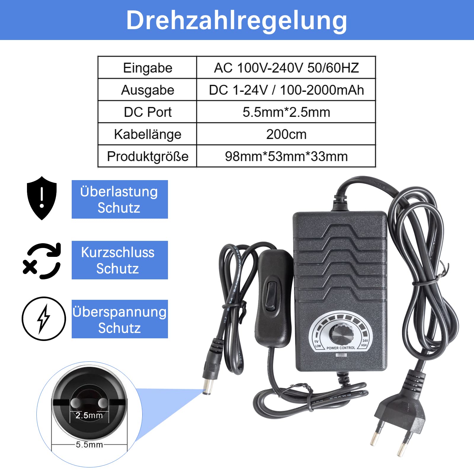 DIY Hubkolbenmotor linearantrieb DC 24V, einstellbarer Hub 30-150mm,Maximaler Schub 18kg,variabler Geschwindigkeit 25-120rpm,mit Geschwindigkeitsregler,Fernbedienung,Ständer-Kit,Endverbinder