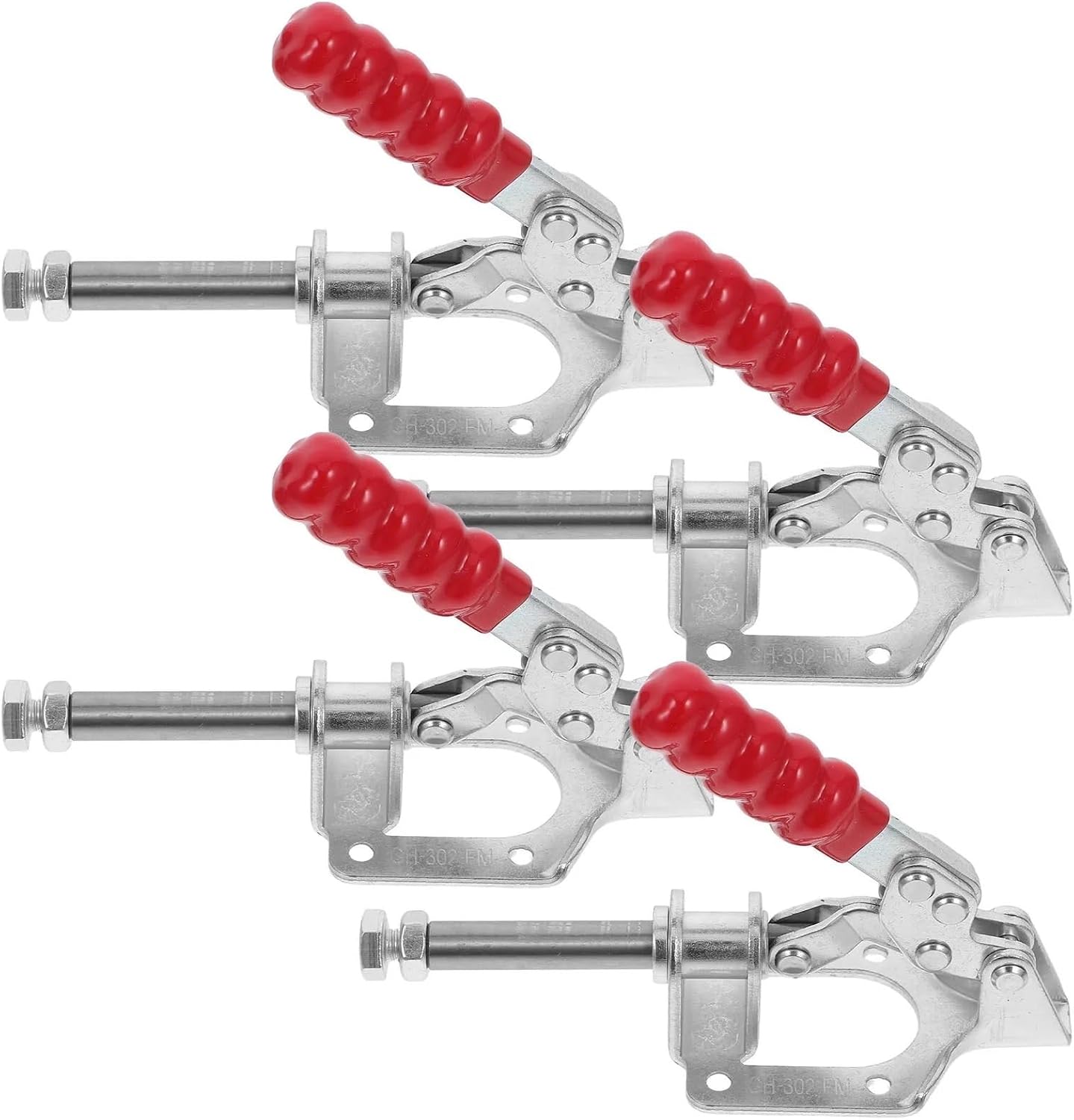 Toggle Clamp 4pcs Clamps Push Pull Quick Release Horizontal Woodworking Garage Door Welding PVC for Welding,Woodworking