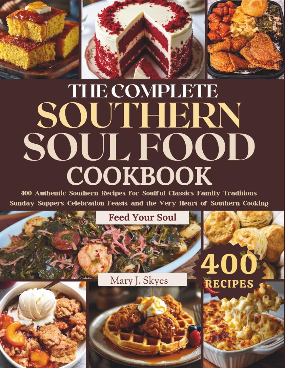 THE SOUTHERN SOUL FOOD COOKBOOK: 400 Authentic Southern Recipes for Soulful Classics, Family Traditions, Sunday Suppers, Celebration Feasts, and the ... Southern Cooking (SYKES WORLD KITCHEN SERIES)
