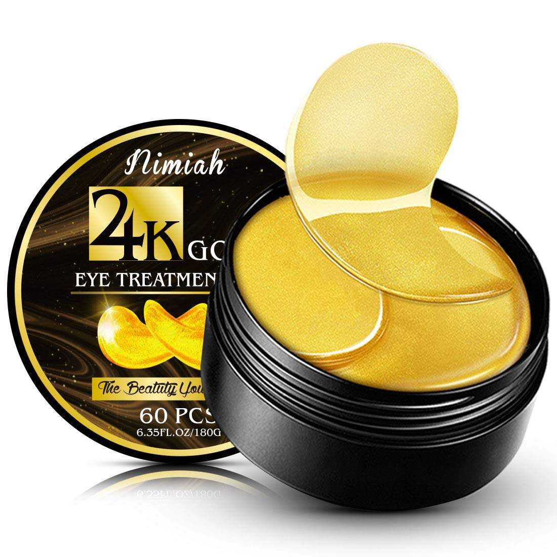 24k Gold Eye Masks Anti-Aging Under Eye Mask for Reducing Dark Cricles Wrinkles Fine Lines Under Eye Patches 30 Pairs