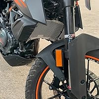 Vista 2 de AL-mart - Cubierta protectora de rejilla protectora de aluminio para motocicleta KTM 390 Adventure 2020-2023