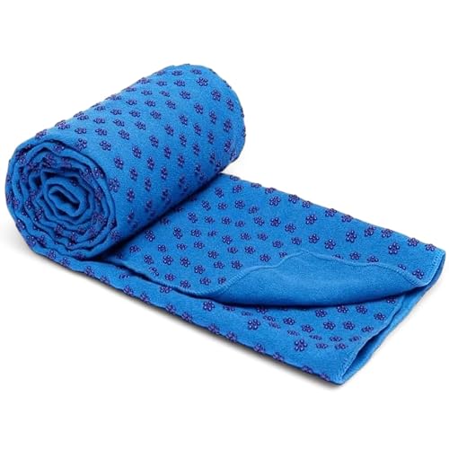 Yoga Handtuch Yogadecke, Rutschfest, Schnelltrocknend 180x60cm, XXL Decke für Sport,