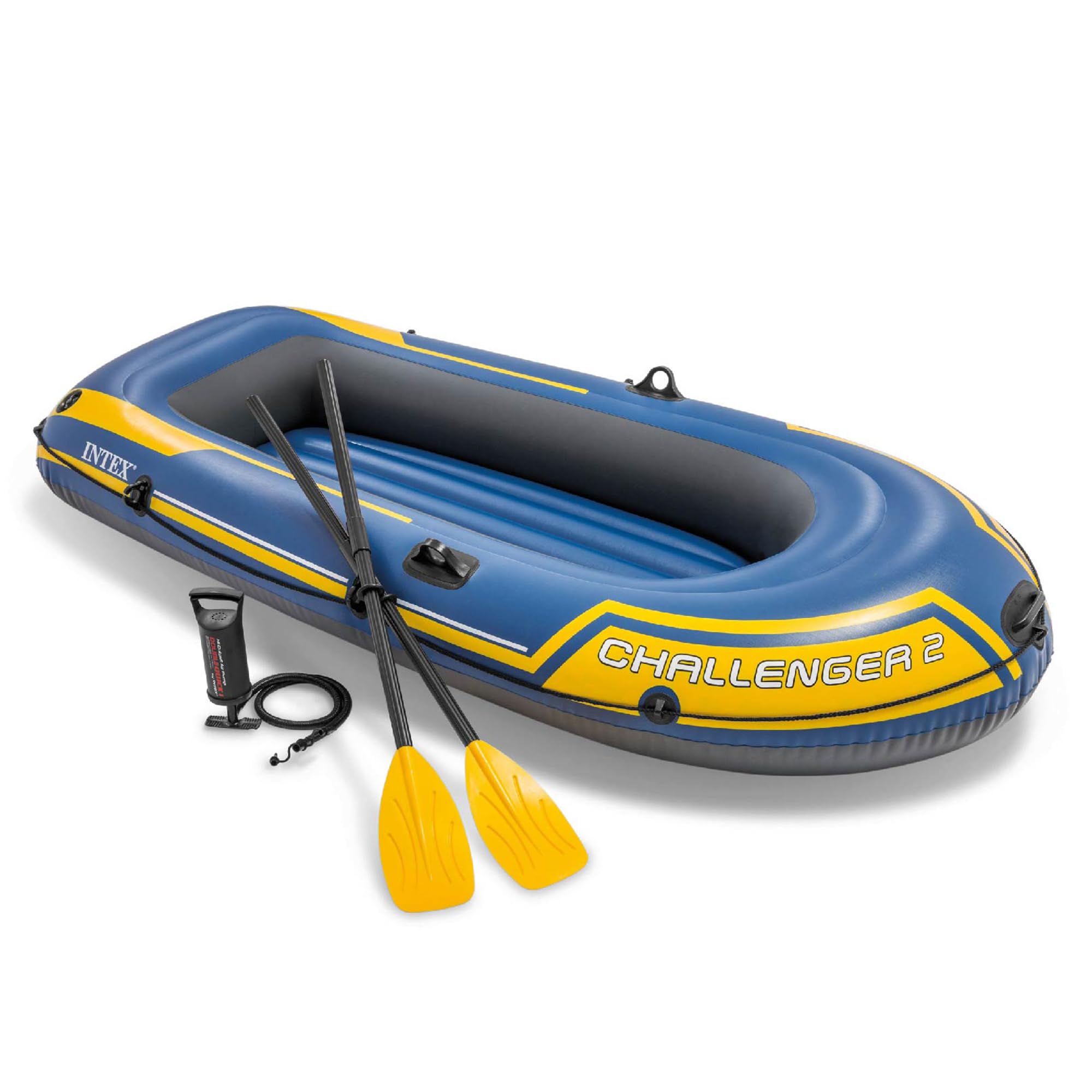 Intex Challenger 2 Schlauchboot Blau/Gelb 236 x 114 x 41 cm, 1 Stück