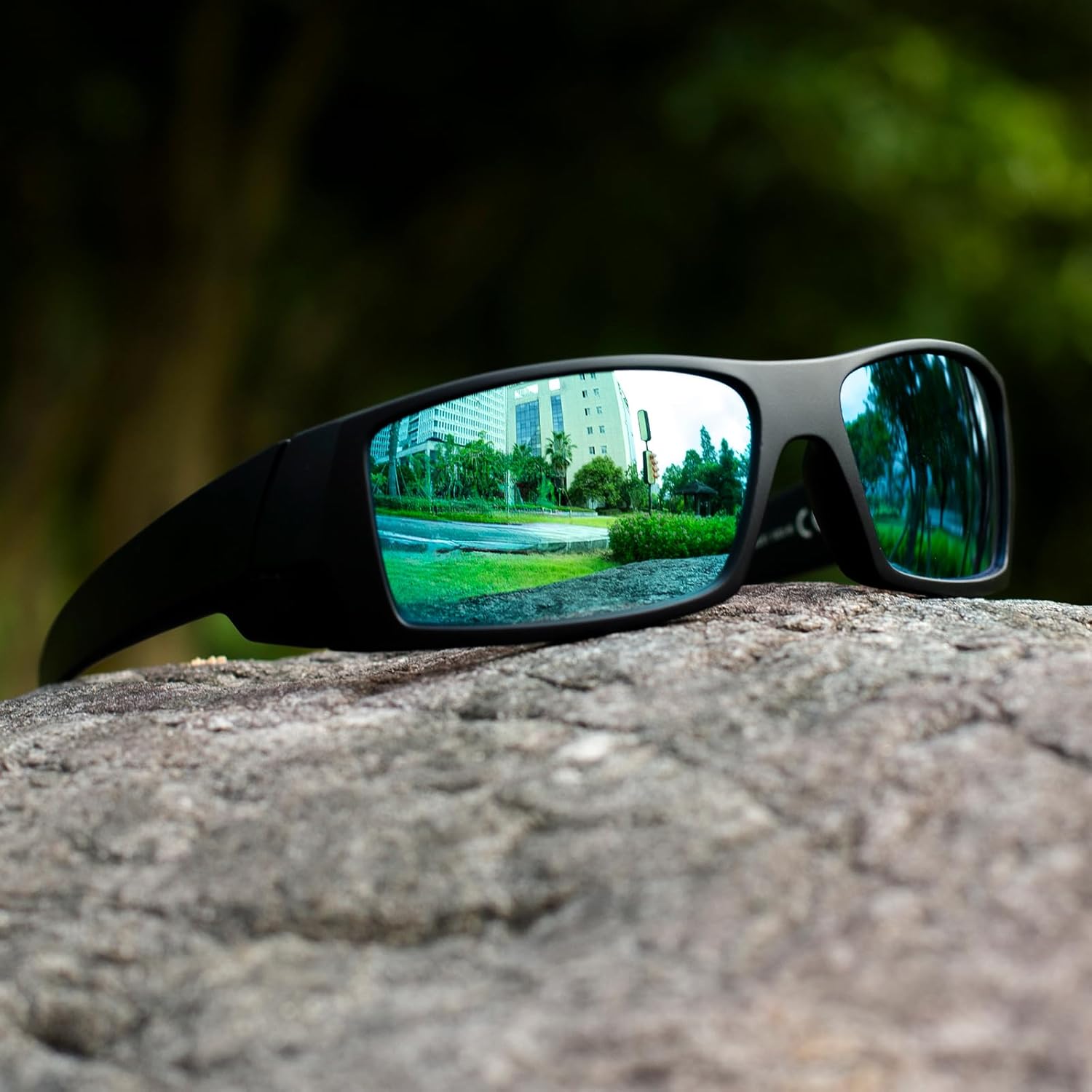 WISTON Z87 Sunglasses Wrap Around Sunglasses for Men Rectangular Safety Glasses UV400 for Sport Working 8231 - Image 3