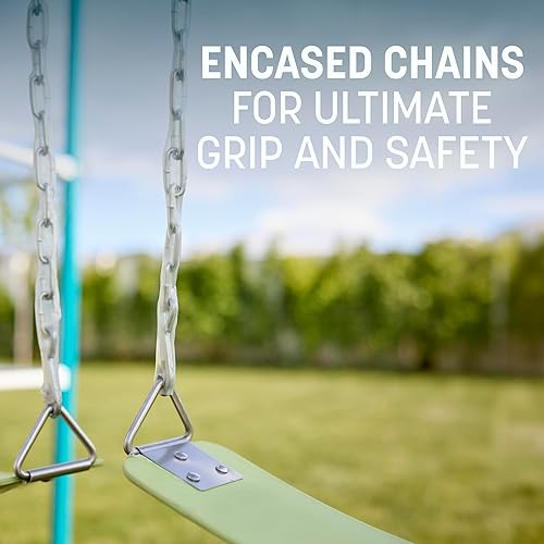 Miniatura 6 de ACTIVPLAY - Juego modular de gimnasio de la jungla para niños, juego al aire libre, columpio, tobogán, línea de la selva, resistente a la corrosión,