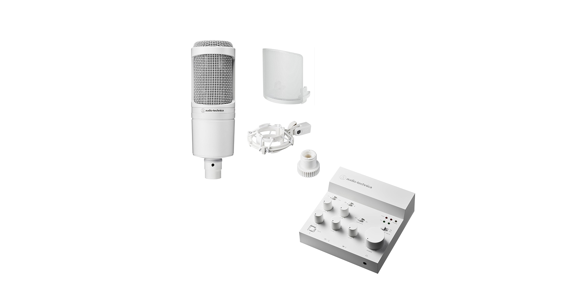 AT2020 CWH オーディオテクニカ Audio-Technica 白 AT2020 CWH｜マイクロホン：コンデンサーマイク｜オーディオテクニカ